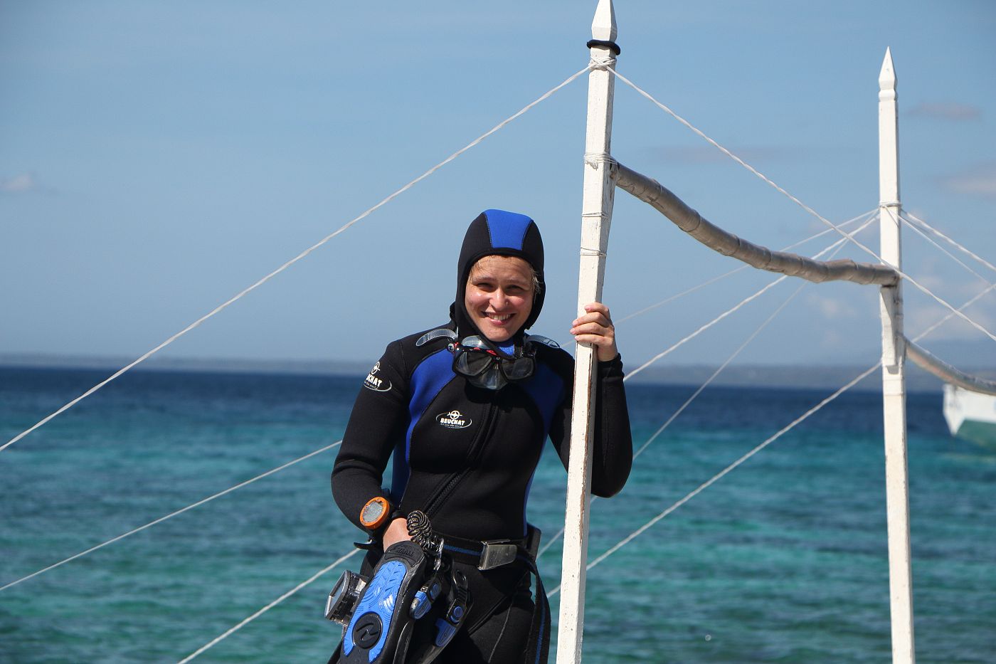 Katka na vahadlové lodi