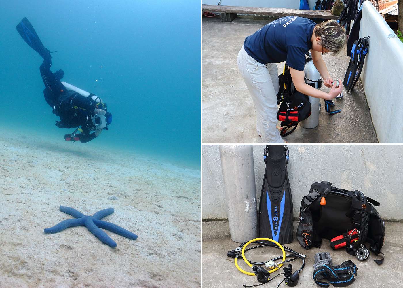 Katka a její potápěčská výstroj