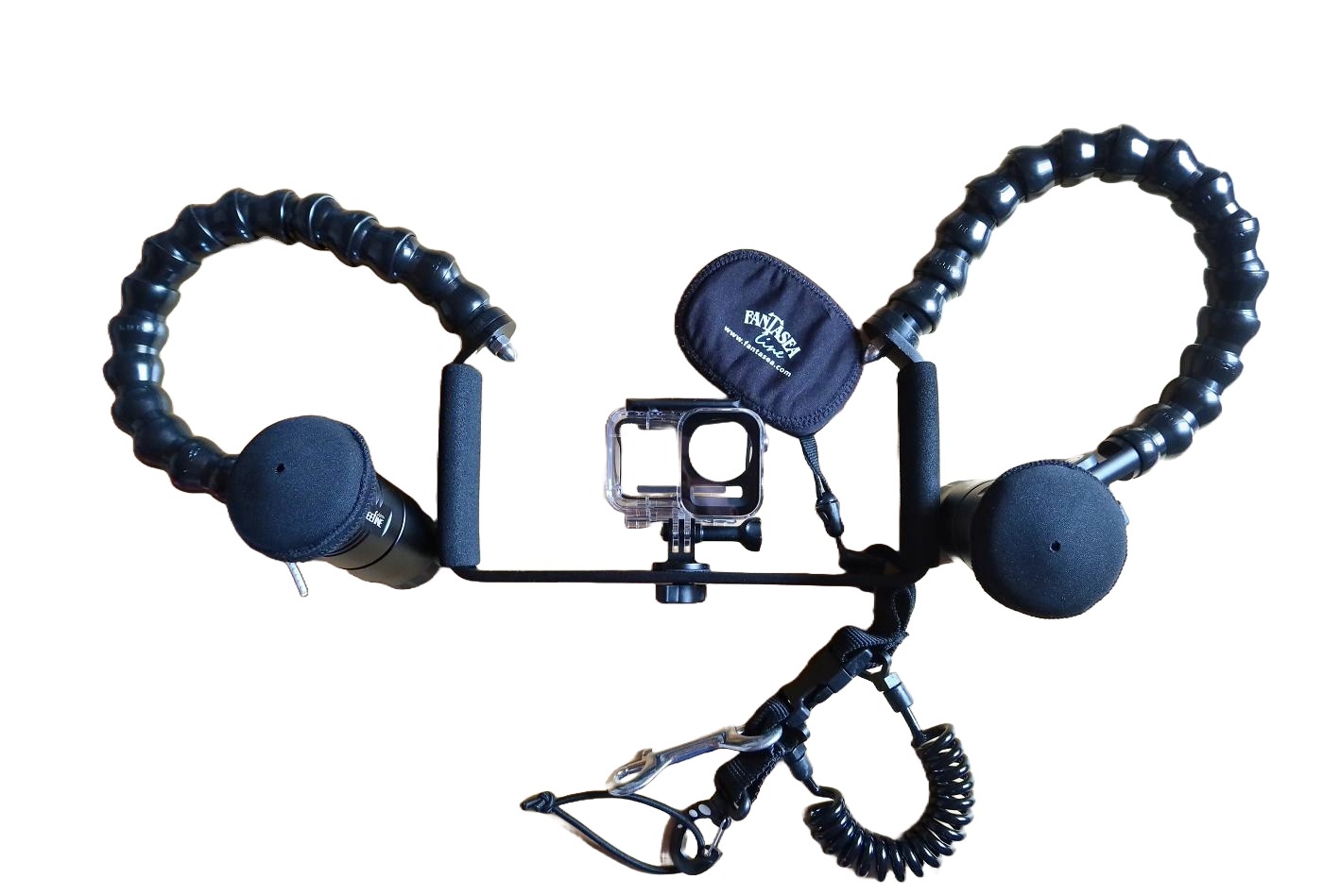 Pokročilá sestava akční kamery DJI Osmo Action 5 PRO se světly a základnou